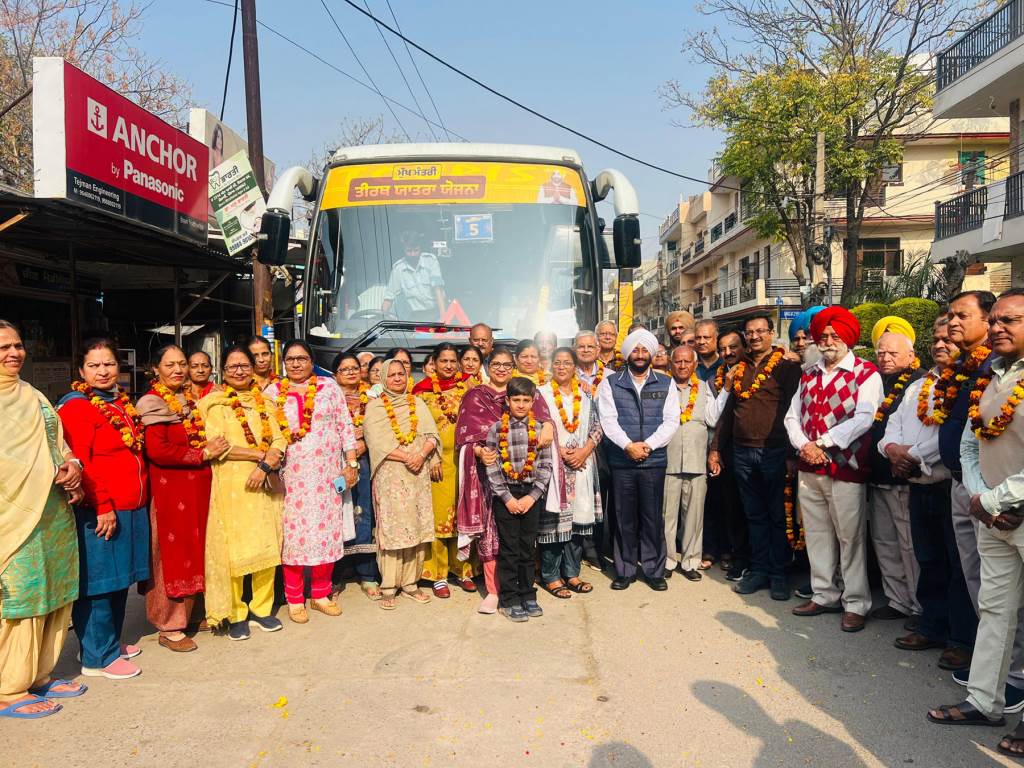 Sixth bus departs from Mohali under the Chief Ministers Pilgrimage Bus Scheme